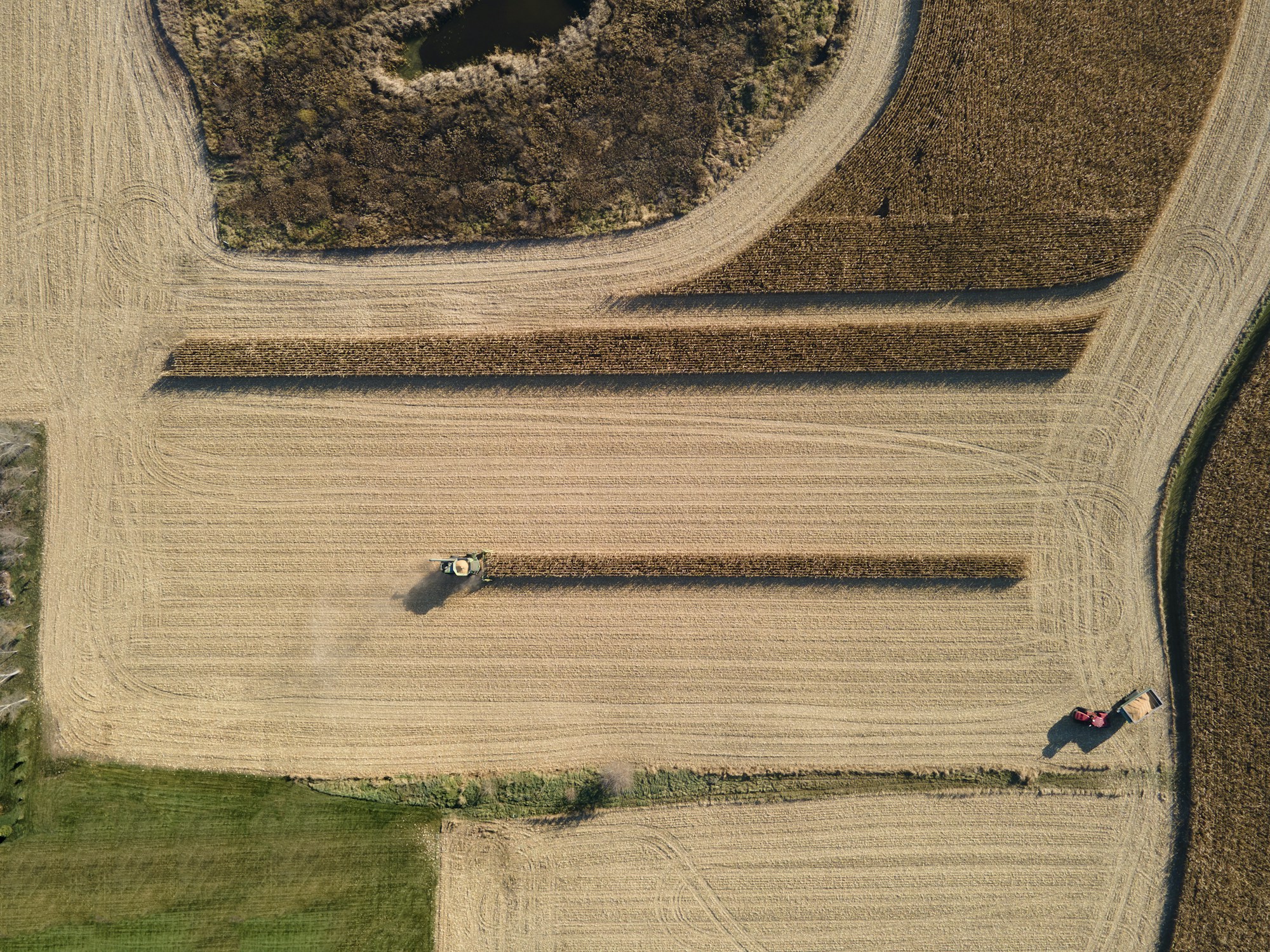 Aerial view of productive farmland across East Africa