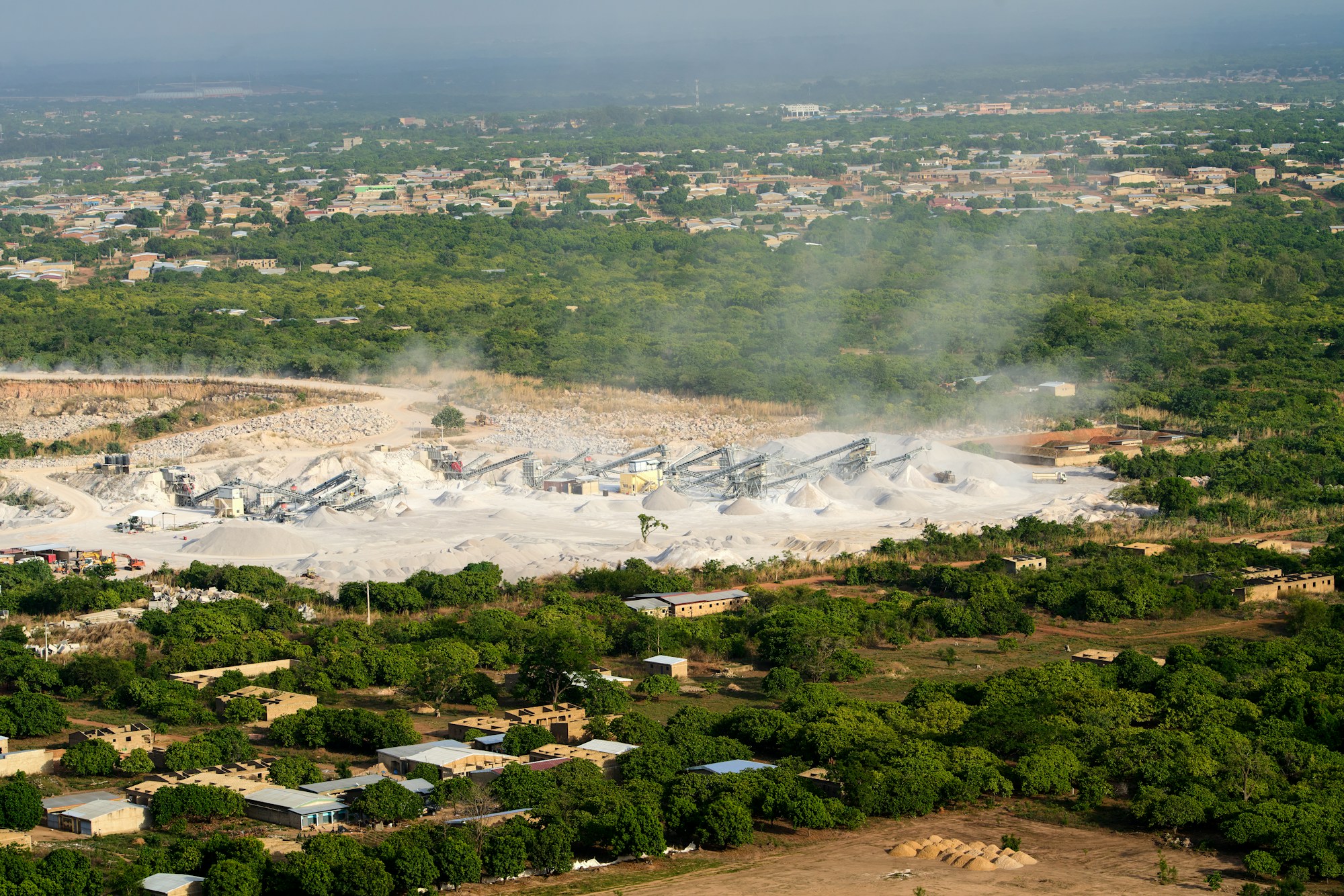 Limestone quarry and lime processing facility